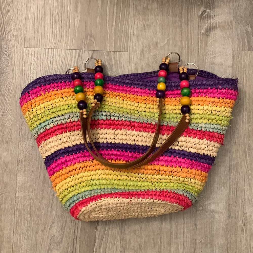 Beach straw bag